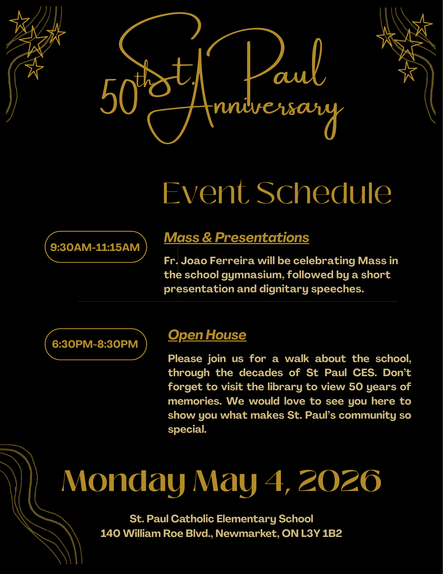 ✨ Celebrating 50 Years of St. Paul Catholic Elementary School ✨